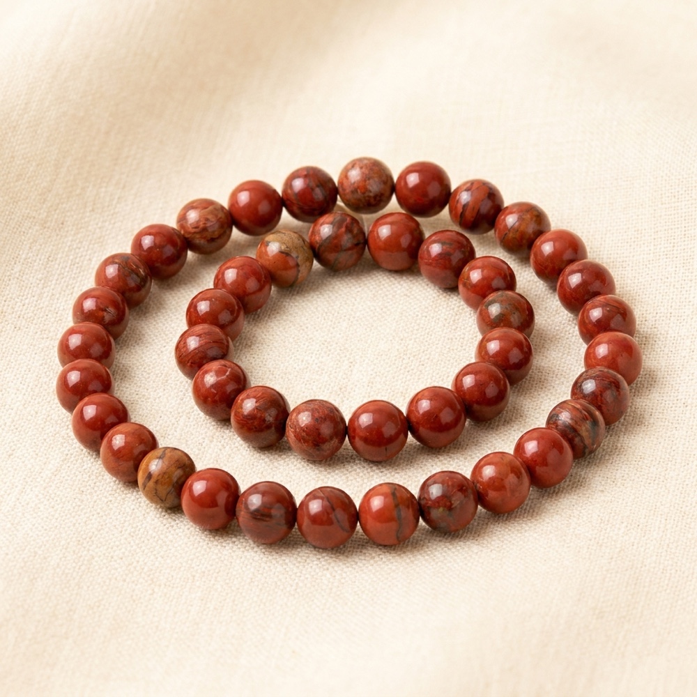 Red Jasper Aries Zodiac Band
